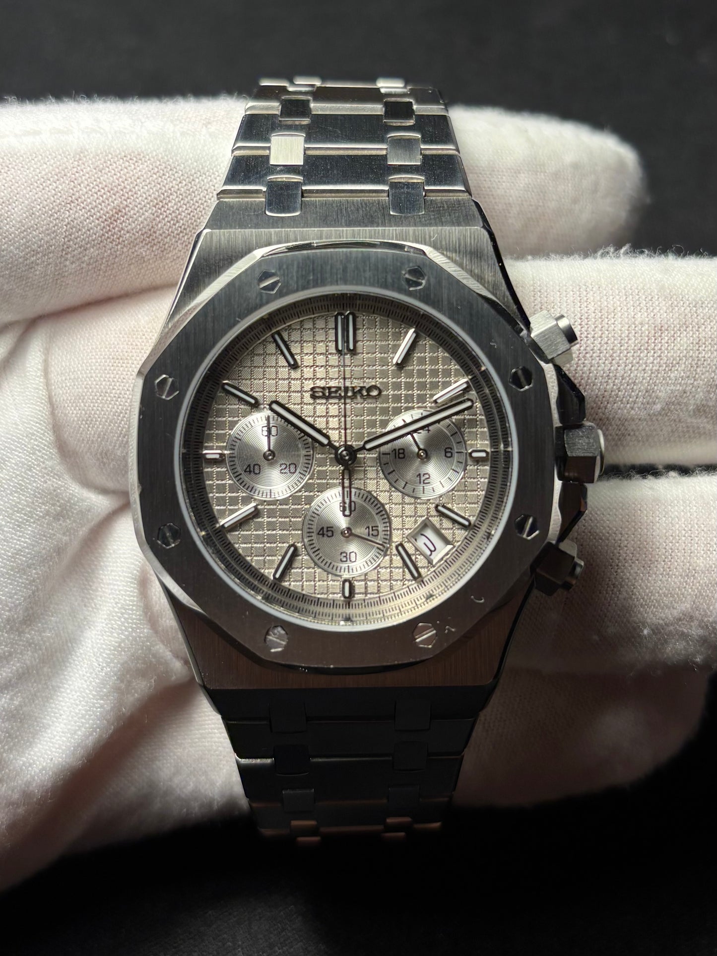 Seiko mod | Royal Oak Grise