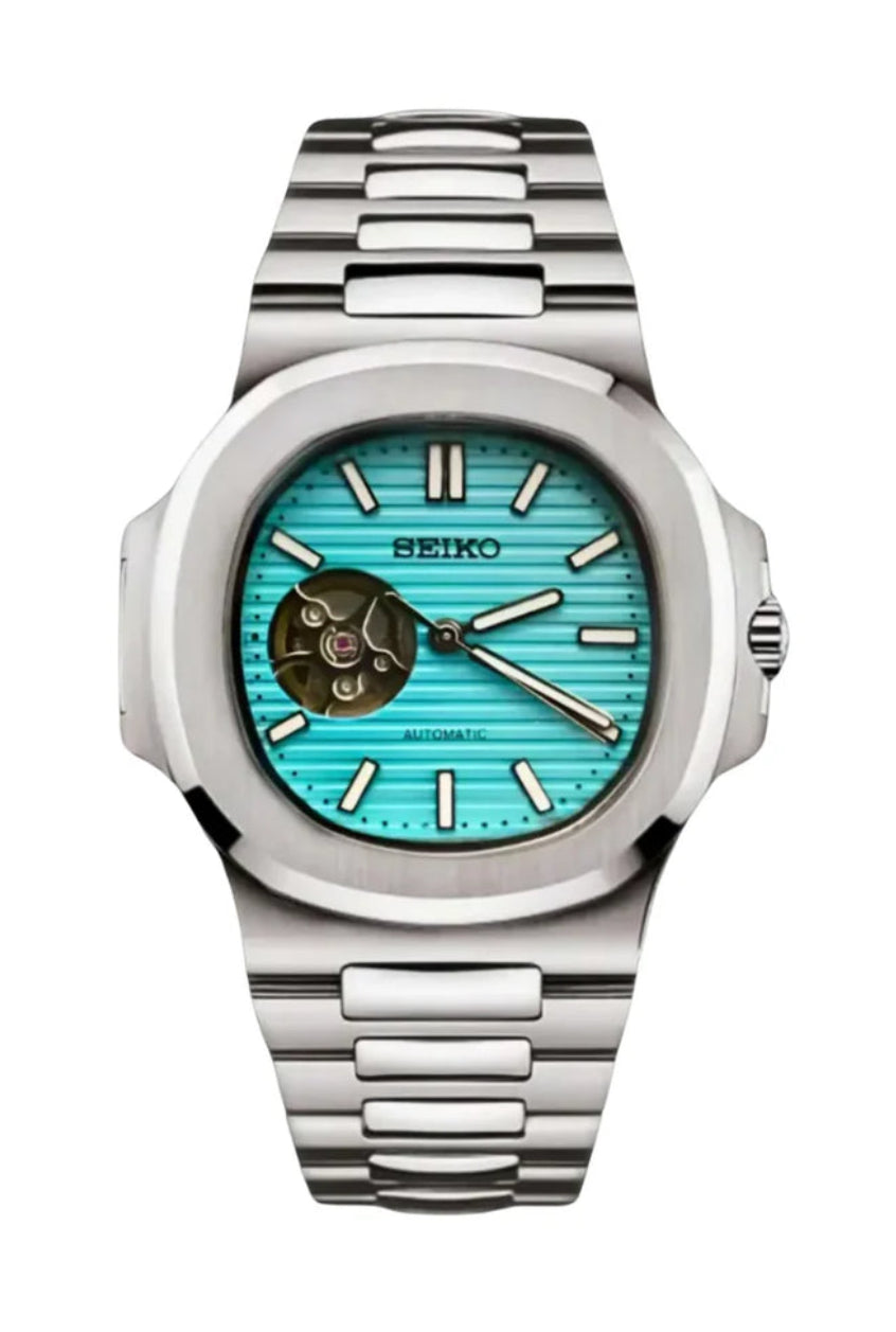 Seiko mod | Nautilus Tiffany Openheart