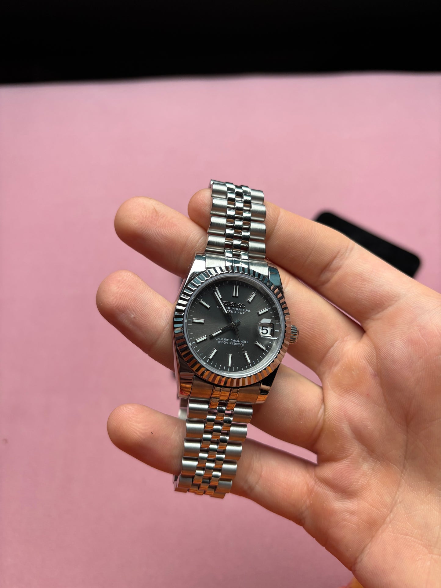 Seiko mod | Datejust Grise
