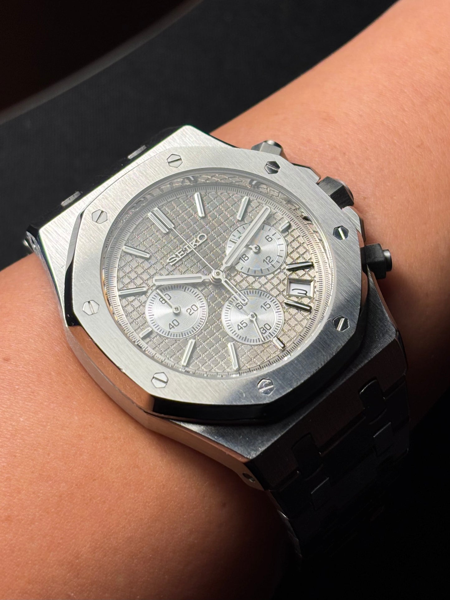 Seiko mod | Royal Oak Grise