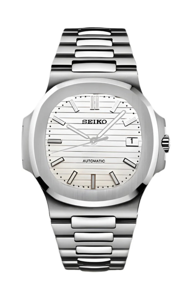Seiko mod | Nautilus Blanche