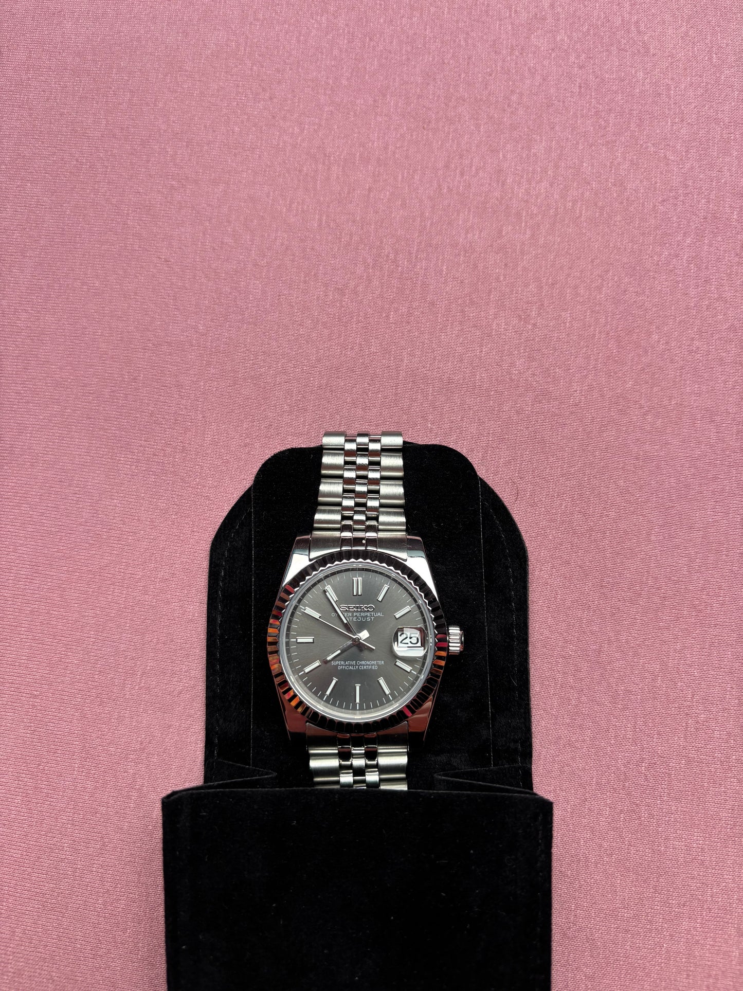 Seiko mod | Datejust Grise