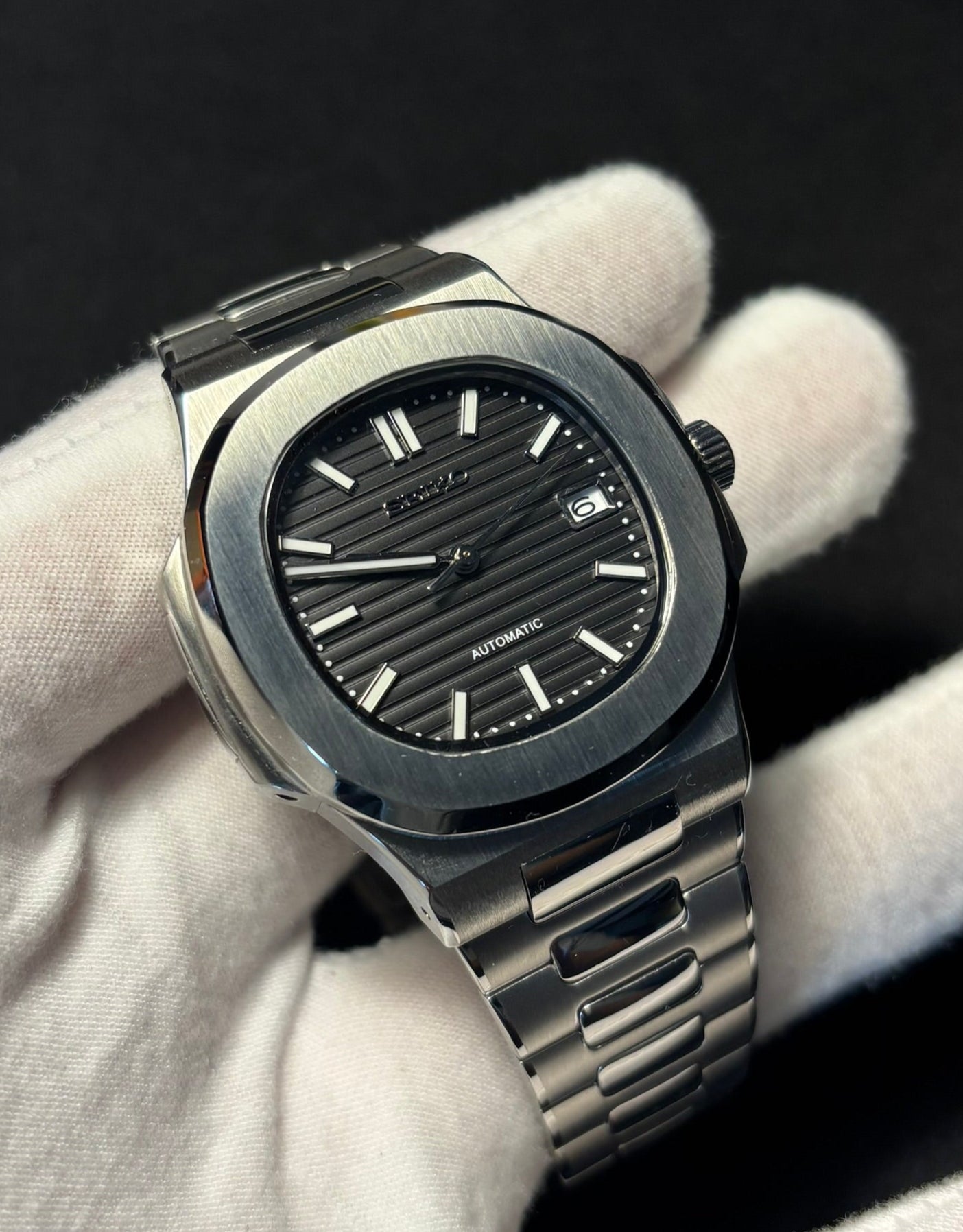Seiko mod | Nautilus White