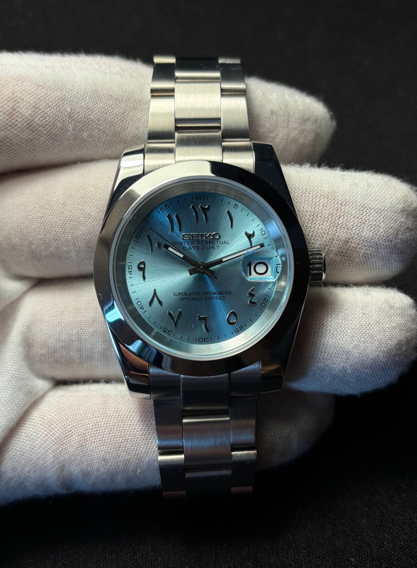 Seiko mod | Datejust Arabic Dial Blue