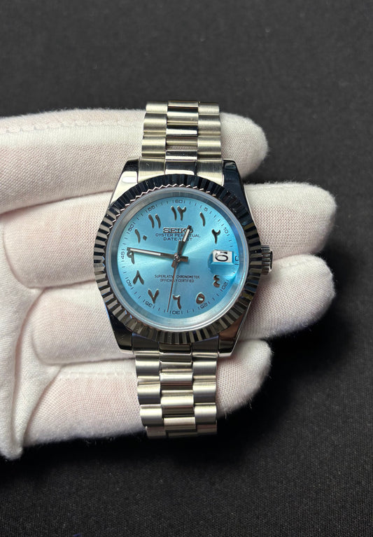Seiko mod | Datejust Arabic Dial Bleue
