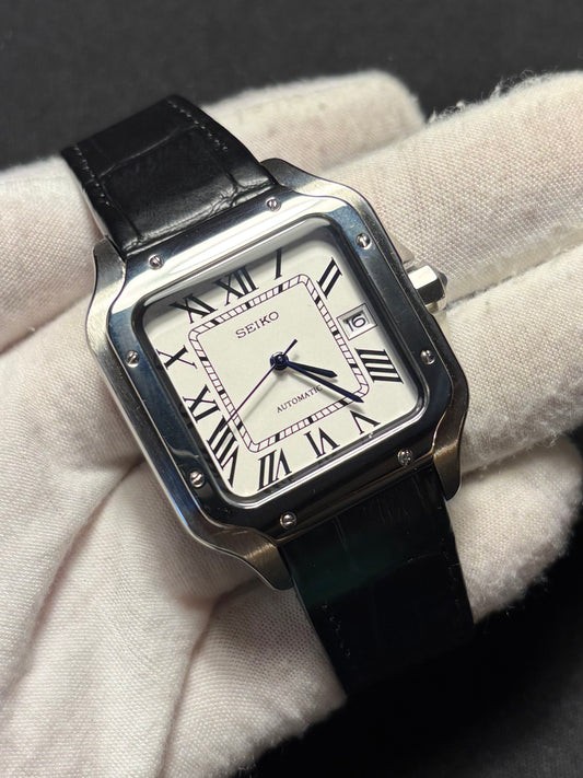 Seiko mod | Santos bracelet cuir
