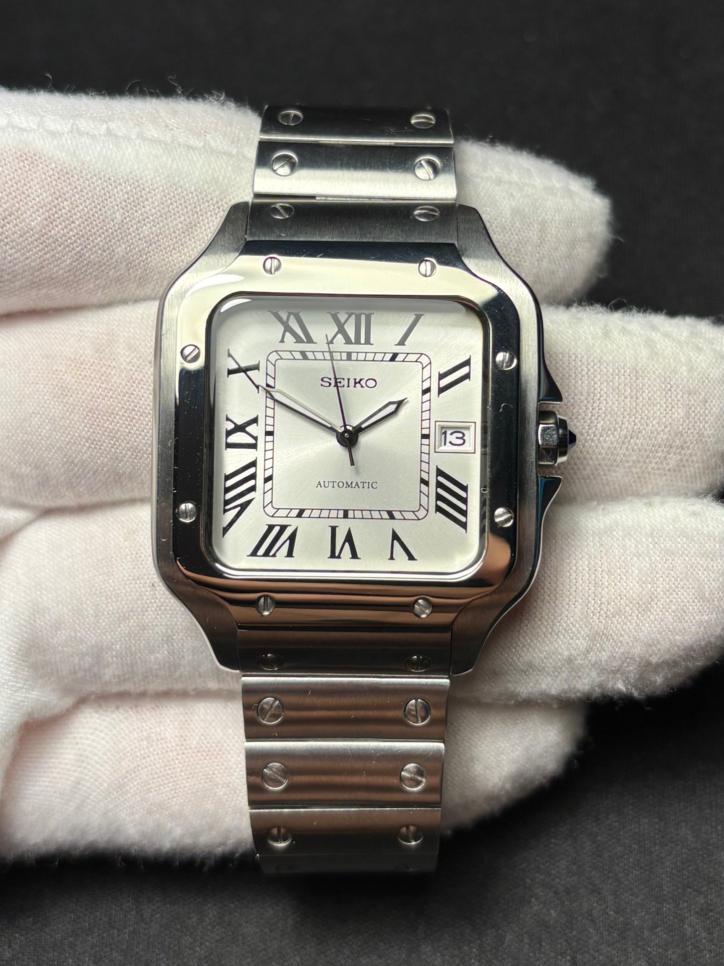 Seiko mod | Santos Blanc