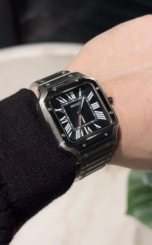 Seiko mod | Santos Triple Black