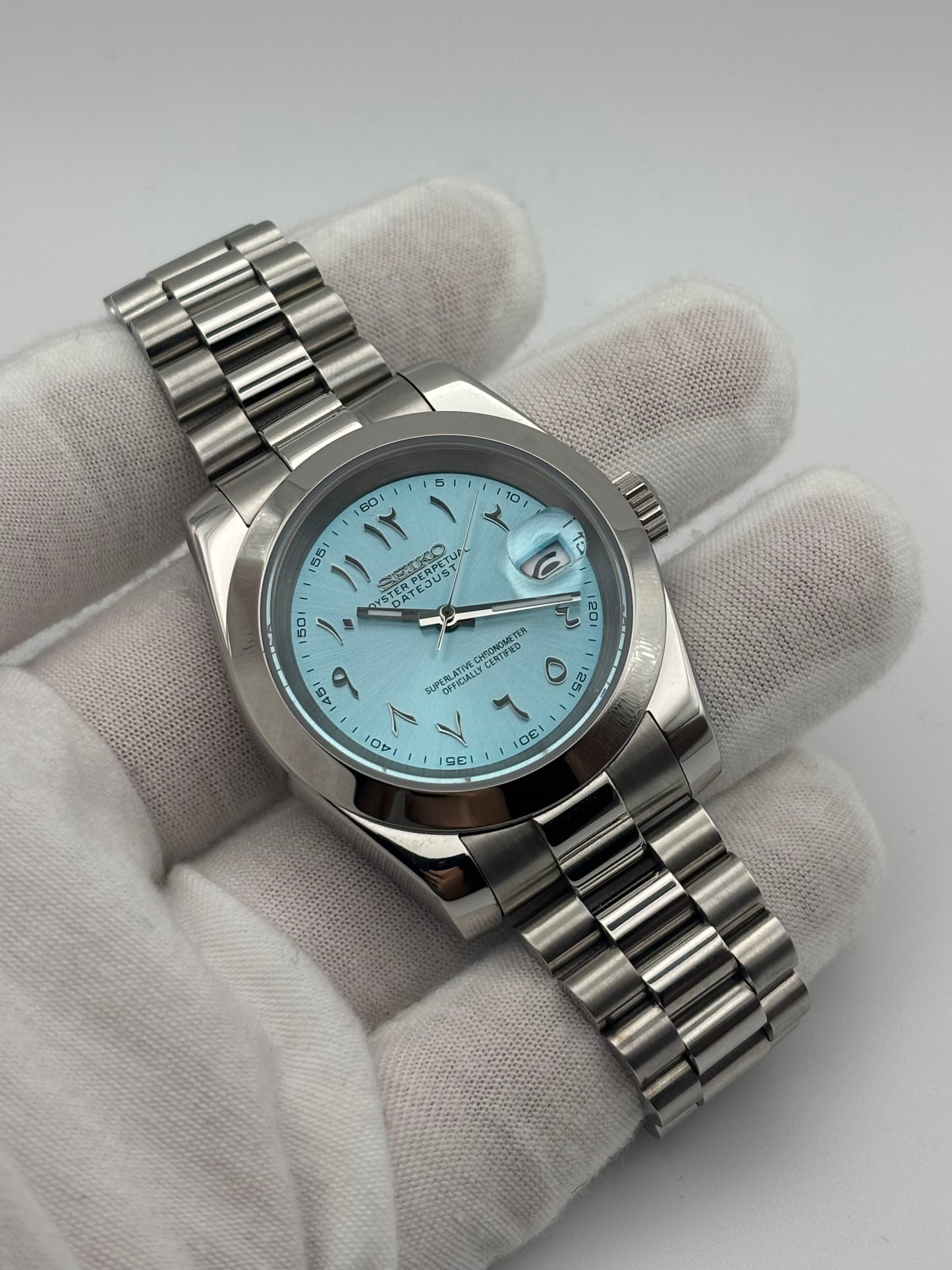 Seiko mod | Datejust Arabic Dial Blue