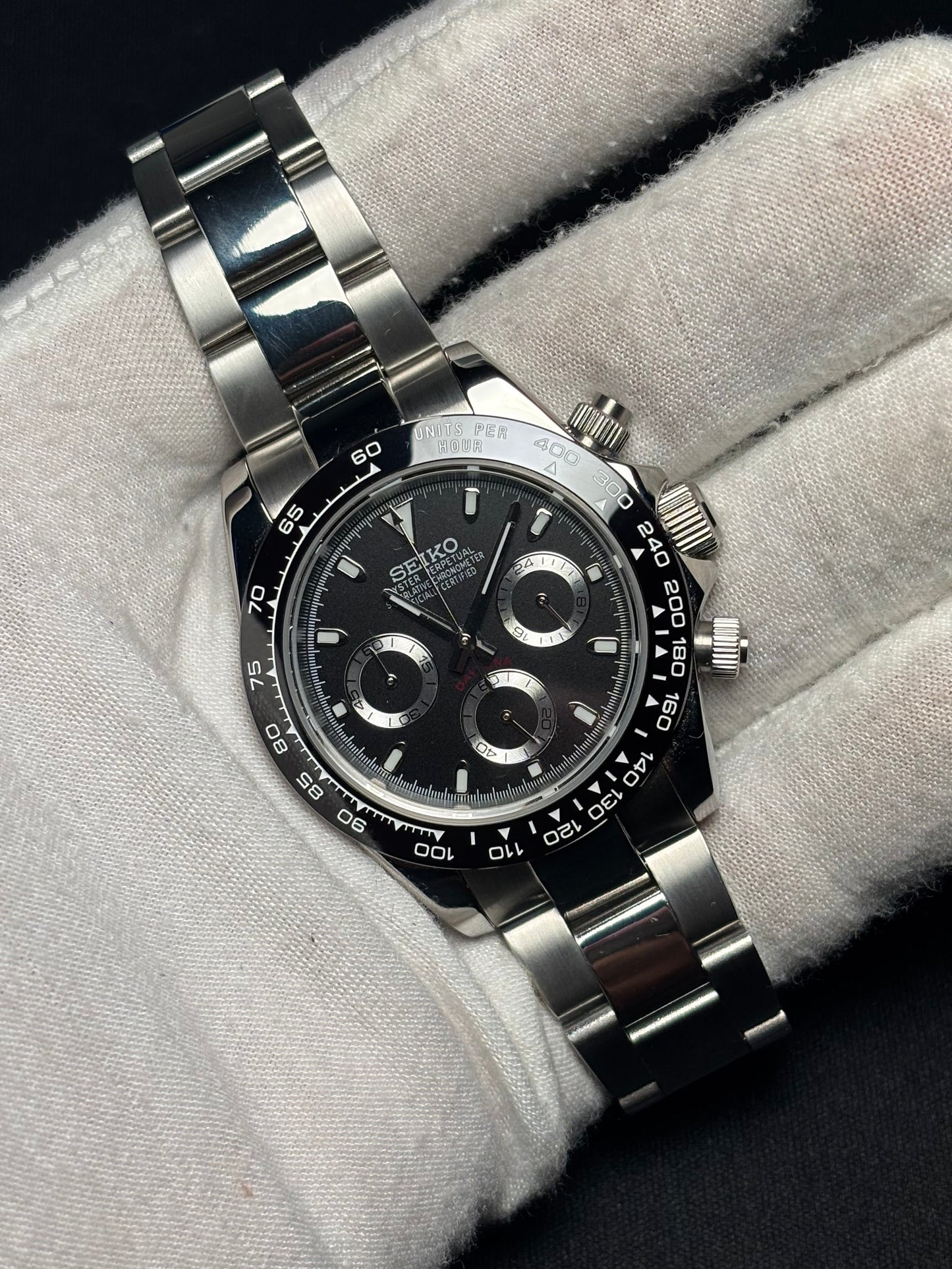 Seiko mod | Daytona Noire