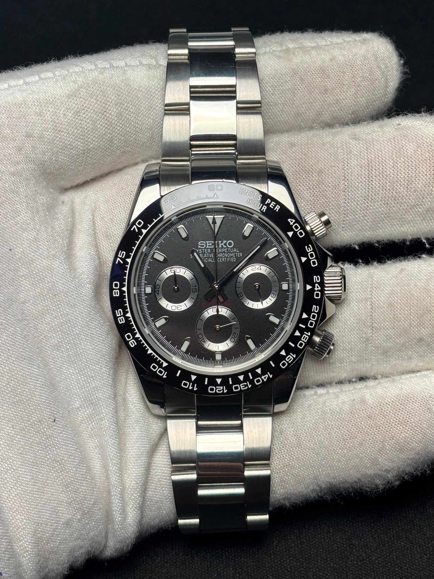 Seiko mod | Daytona Noire