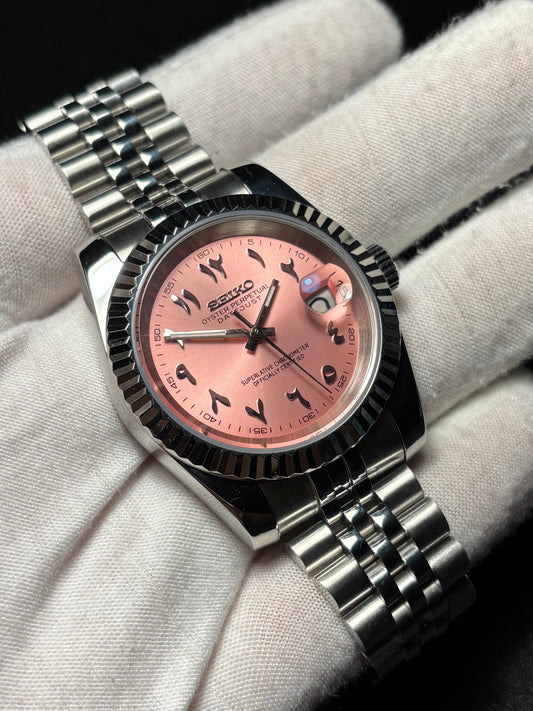 Seiko mod | Datejust Arabic Rose