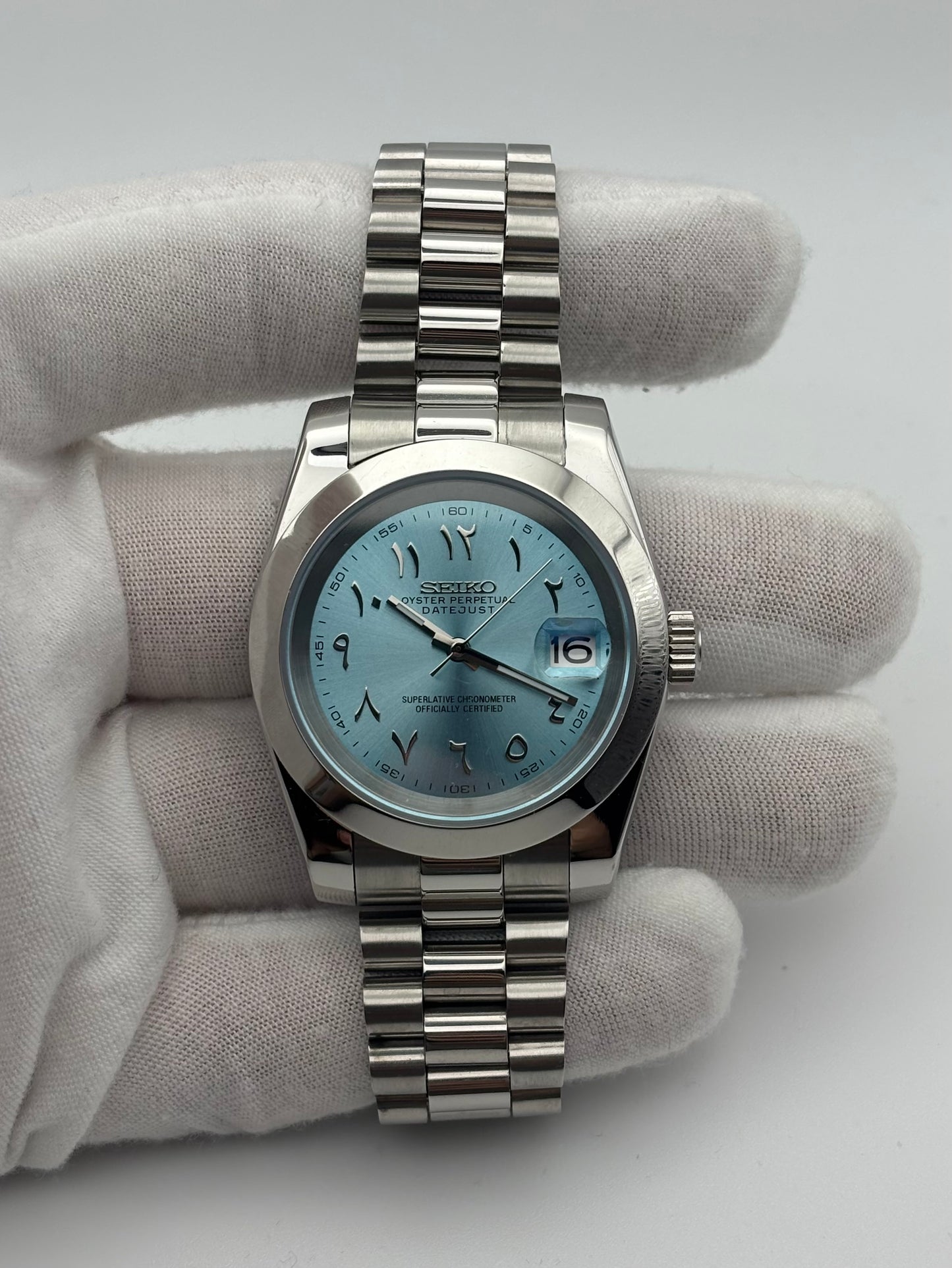 Seiko mod | Datejust Arabic Dial Blue