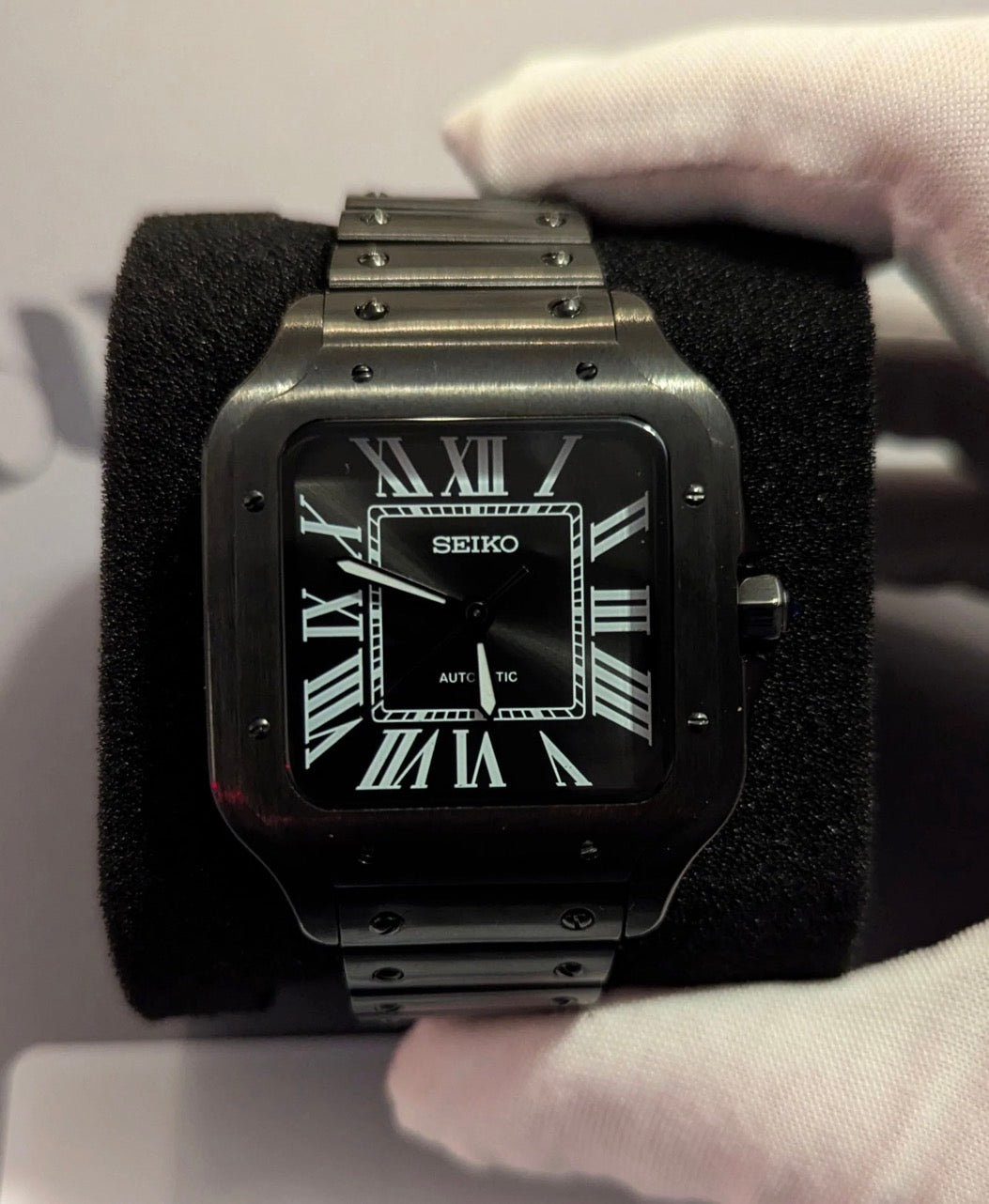 Seiko mod | Santos Triple Black