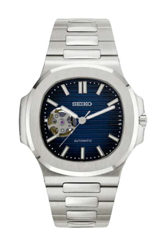 Seiko mod | Nautilus Bleue Openheart
