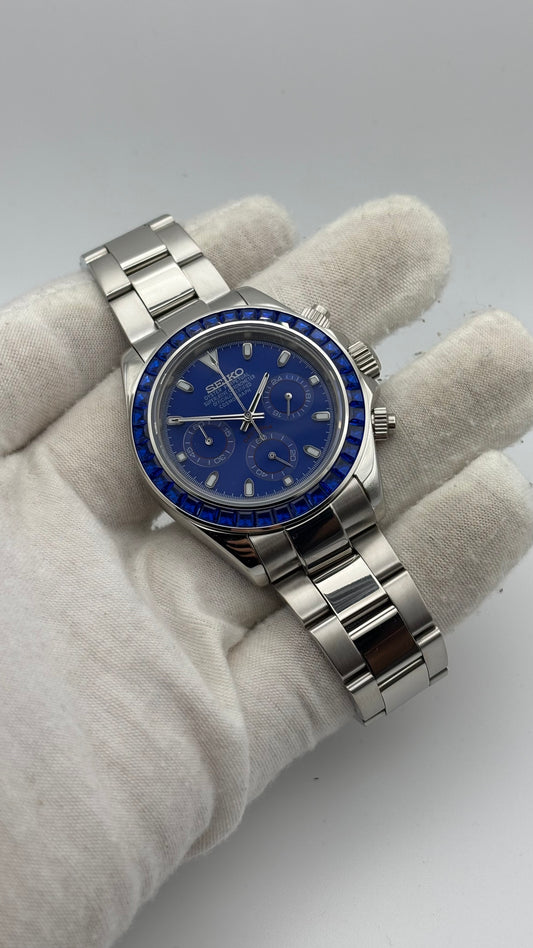 Seiko mod | Daytona Saphir Bleu