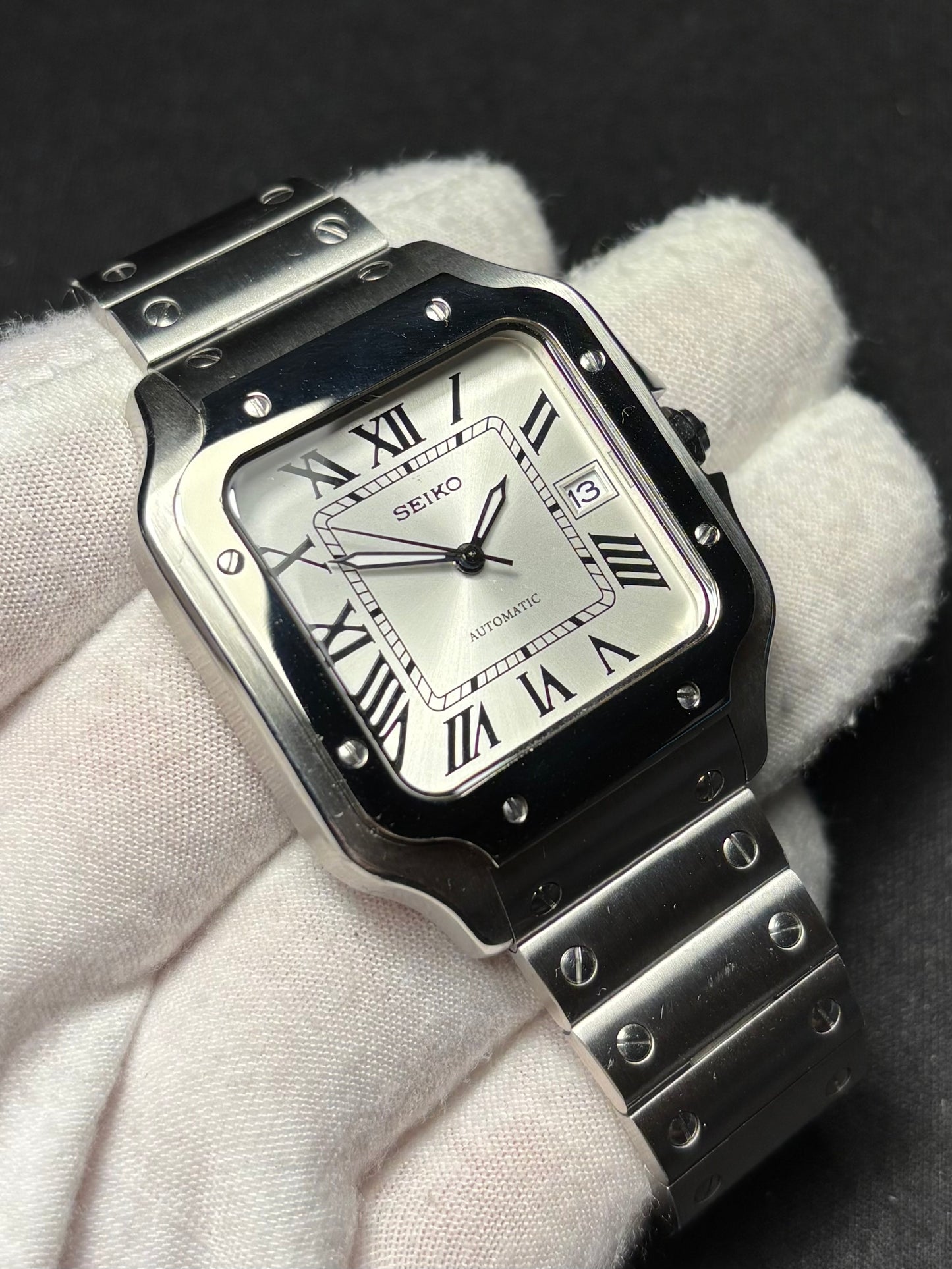 Seiko mod | Santos Blanc