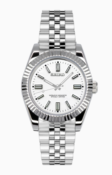 Seiko mod | Datejust Blanche