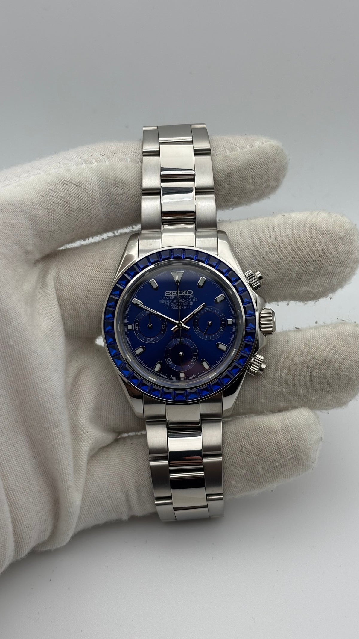 Seiko mod | Daytona Saphir Bleu