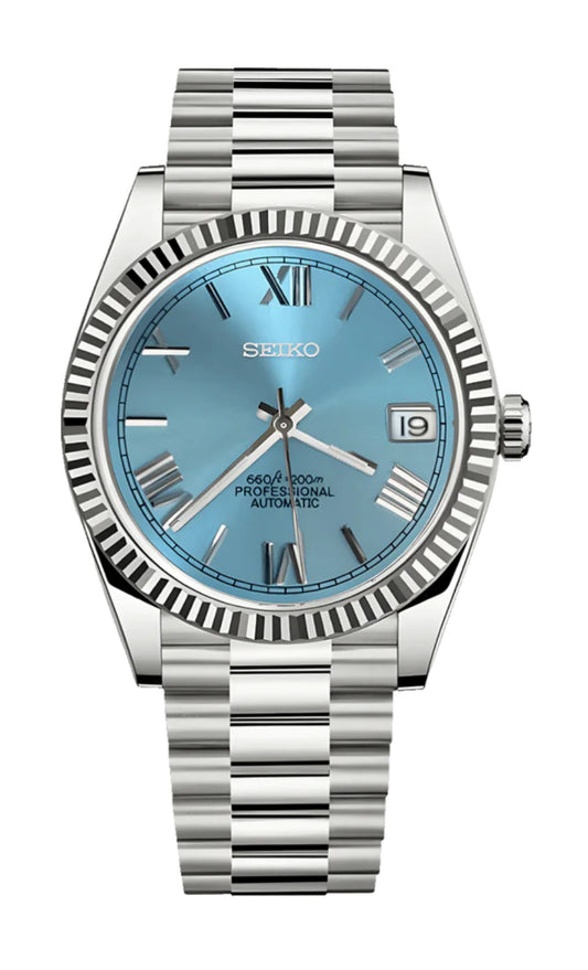 Seiko mod | Datejust Romain Bleue