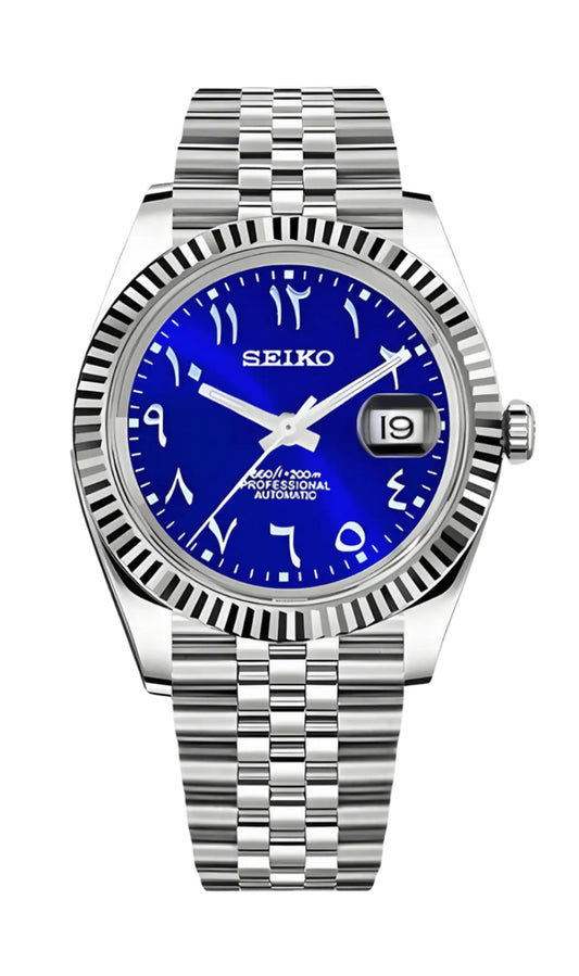 Seiko mod | Datejust Arabic Bleue