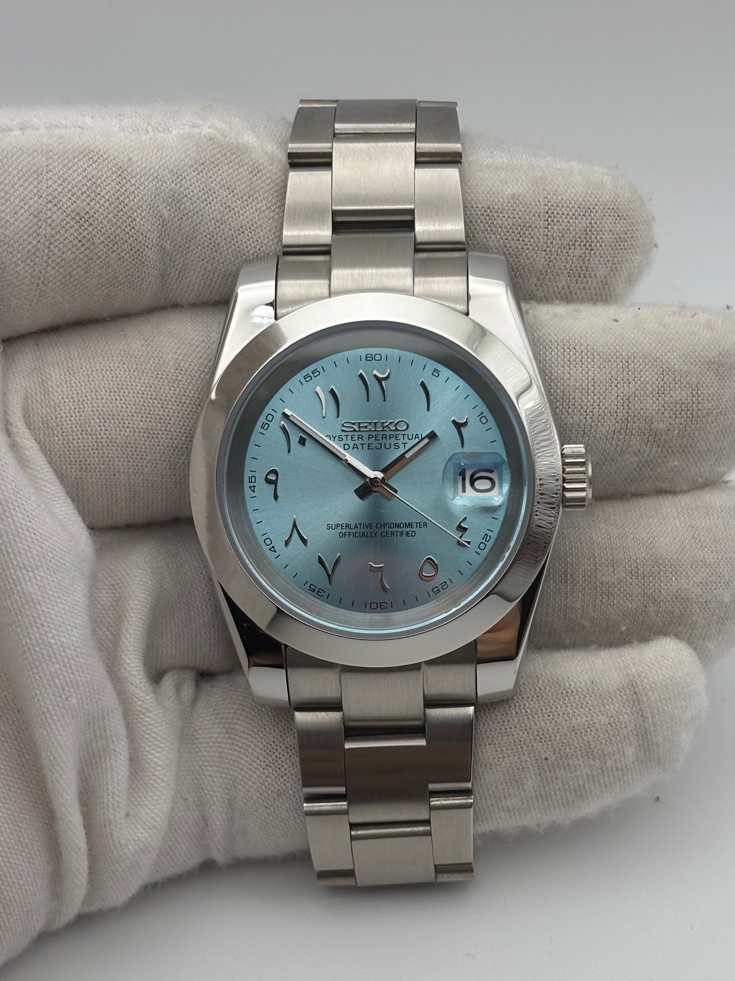 Seiko mod | Datejust Arabic Dial Blue