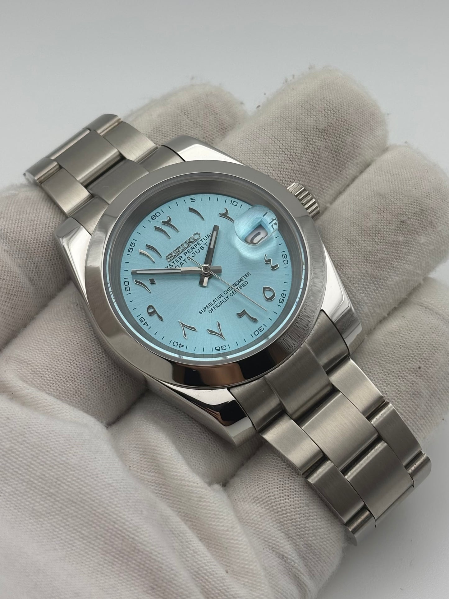 Seiko mod | Datejust Arabic Dial Blue