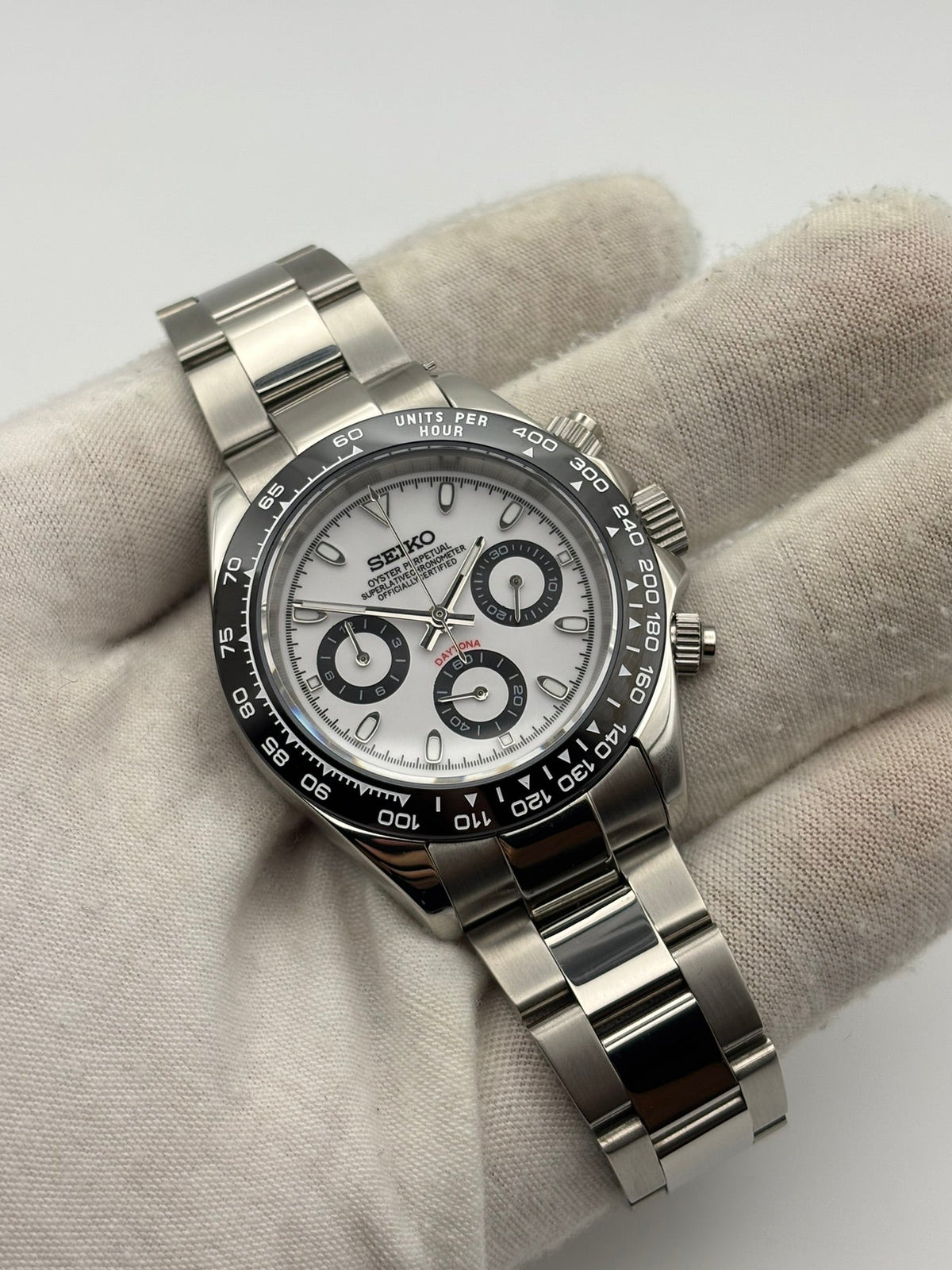 Seiko mod | Daytona Blanche